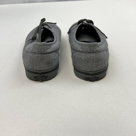 Vans Unisex Gray Canvas Casual Sneakers Mens 8 Womens 9.5 - Picture 6 of 9